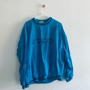 Vintage IZOD blue pullover windbreaker